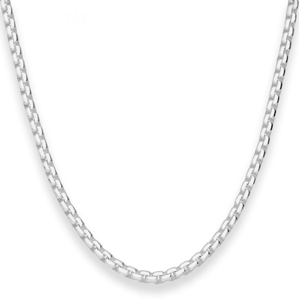 3.7mm Veneziakette vierkant aus 925 Silber 45cm