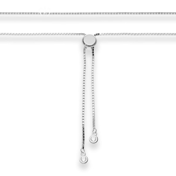 1.2mm Armband Veneziakette aus 925 Silber 26cm