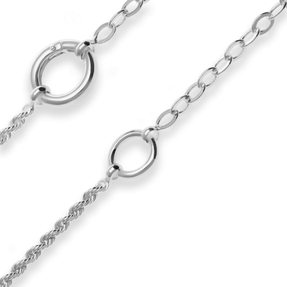 4mm Fantasiekette Silberkette Collier Halskette aus 925 Silber 42cm