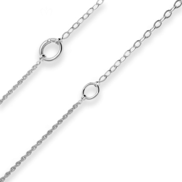 4mm Fantasiekette aus 925 Silber 42cm