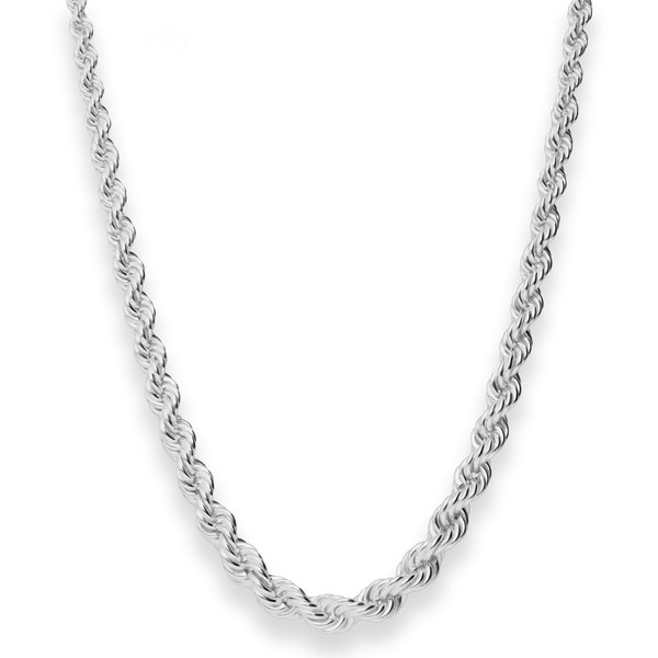 Kordelkette im Verlauf aus 925 Silber 45cm