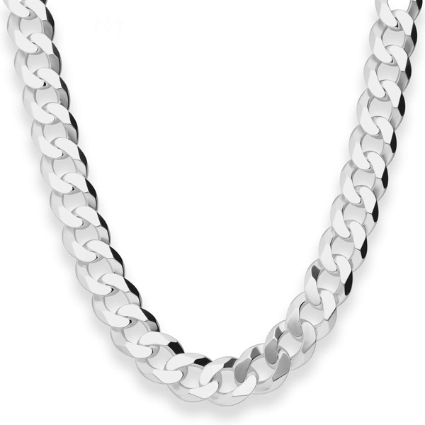 10.8mm Panzerkette aus 925 Silber 55cm