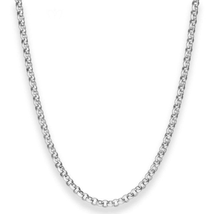 4mm Erbskette aus 925 Silber 50cm