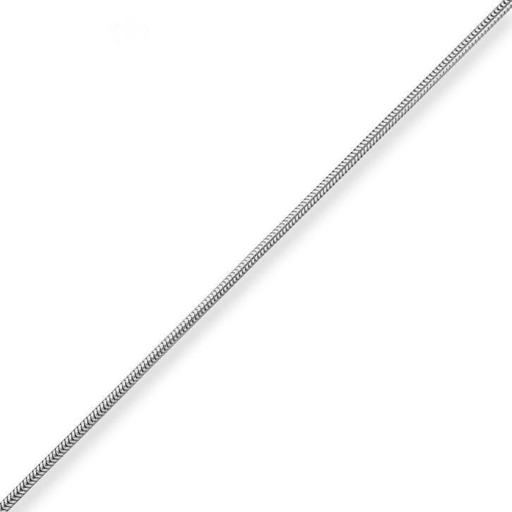 2.4mm Schlangenkette aus 925 Silber 45cm
