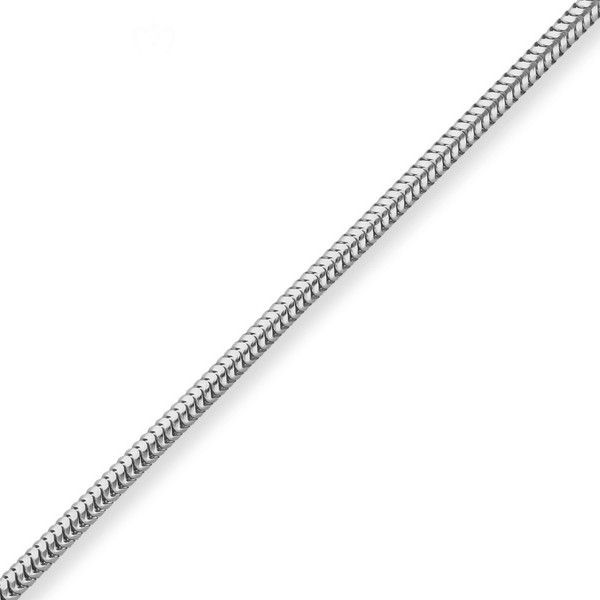 2.4mm Schlangenkette aus 925 Silber 45cm