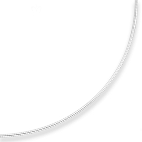 1,5mm Halsreif Omegakette Tondakette Kette Collier Omegareif aus 925 Silber 42cm