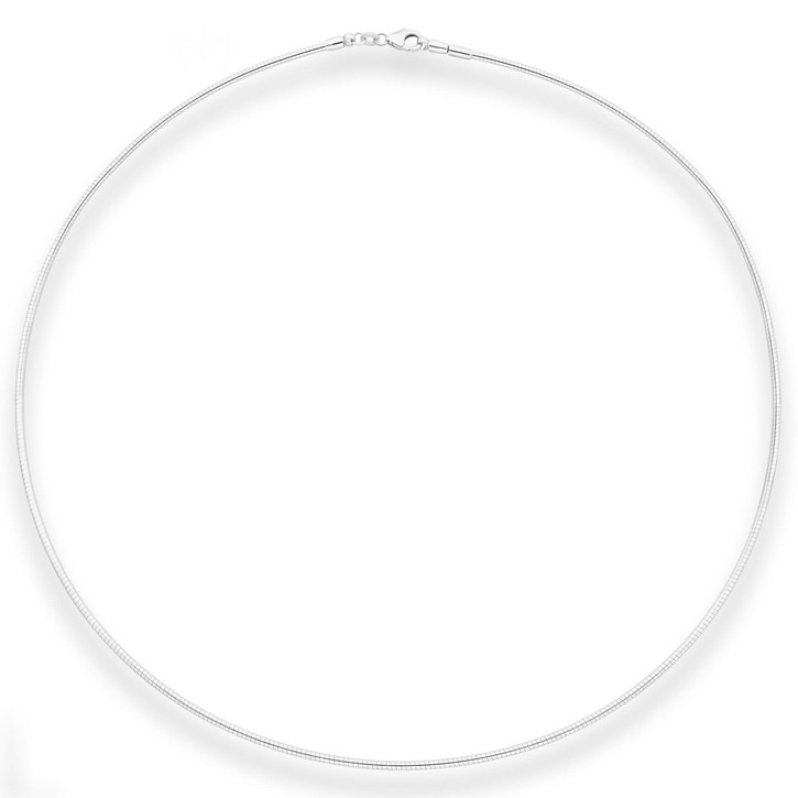 1.5mm Halsreif Tondakette Omegareif aus 925 Silber 45cm