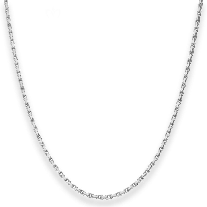 1.7mm Ankerkette diamantiert aus 925 Silber 70cm