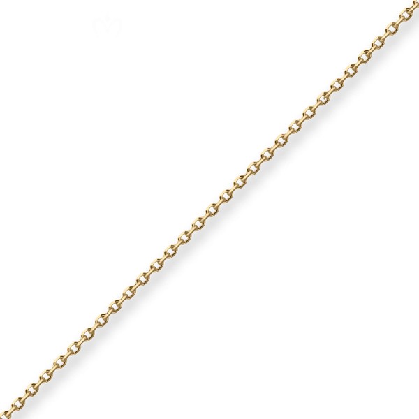 1.3mm Ankerkette diamantiert aus 750 Gelbgold 55cm