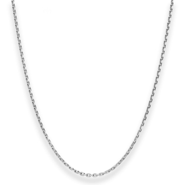 1.9mm Ankerkette diamantiert aus 925 Silber rhodiniert 55cm