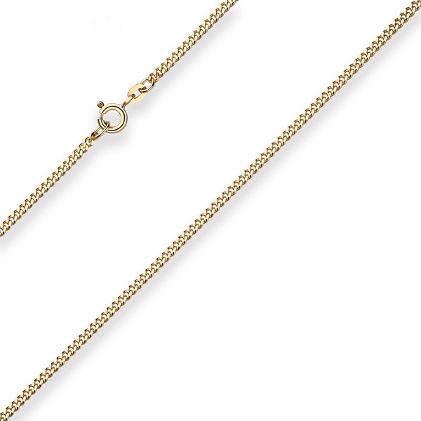 2.1mm Panzerkette aus 375 Gelbgold 42cm
