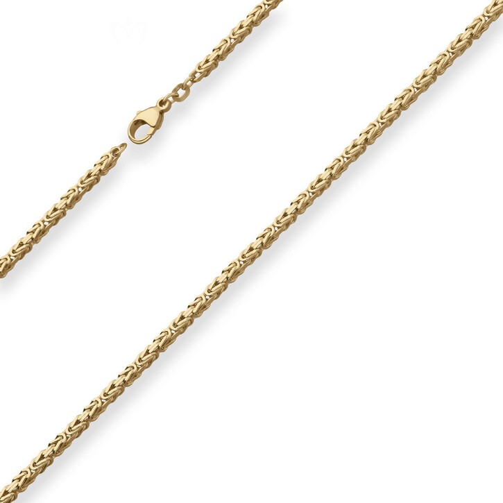 2.5mm Königskette aus 585 Gelbgold 55cm