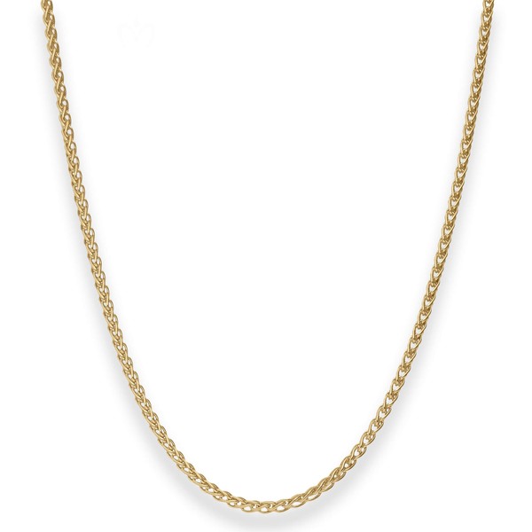 2.5mm Zopfkette aus 333 Gelbgold 45cm