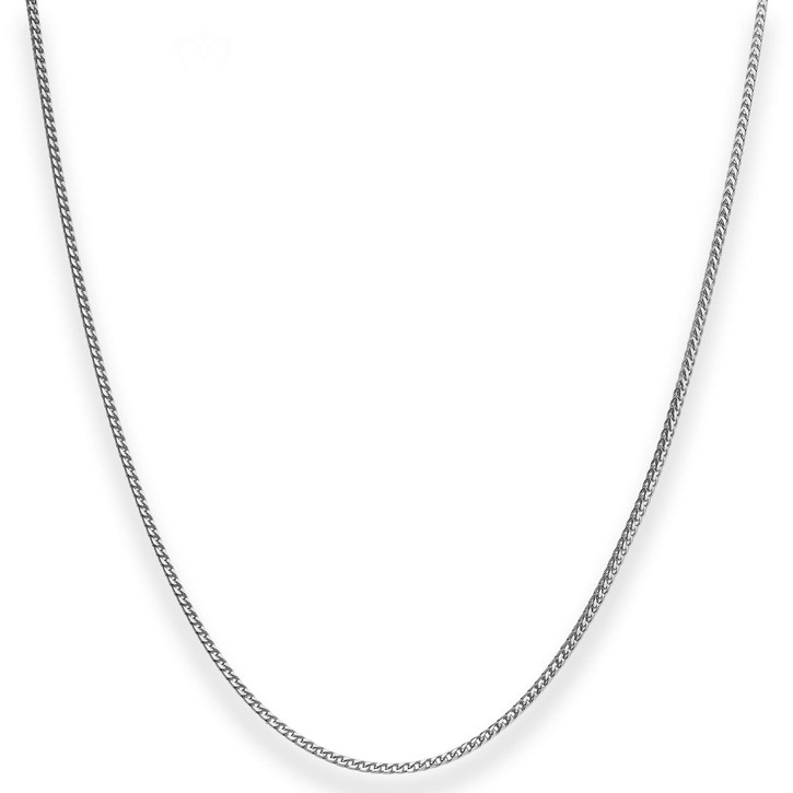 1.3mm Bingokette aus 585 Weißgold 42cm