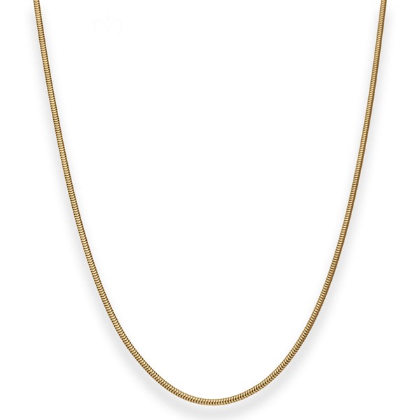 1.6mm Schlangenkette aus 585 Gelbgold 55cm