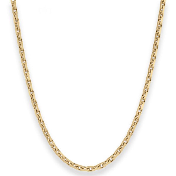 3mm Ankerkette diamantiert aus 333 Gelbgold 60cm