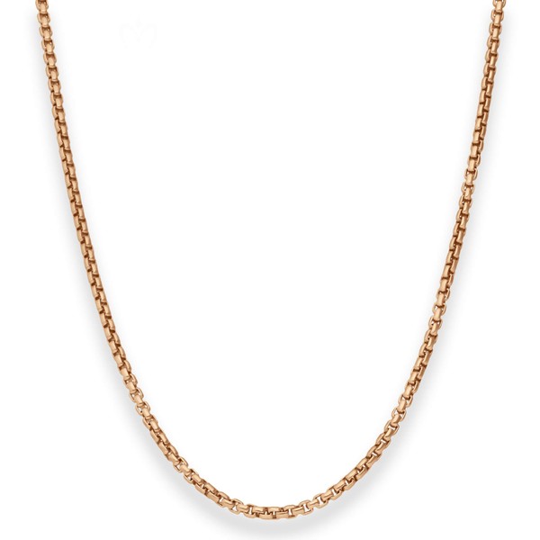 2.7mm Veneziakette rund aus 585 Rotgold 70cm