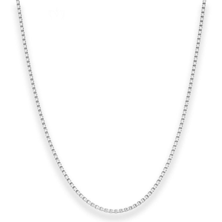 1.8mm Veneziakette aus 925 Silber rhodiniert 50cm