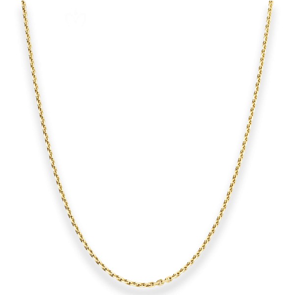 1.9mm Ankerkette diamantiert aus 585 Gelbgold 50cm