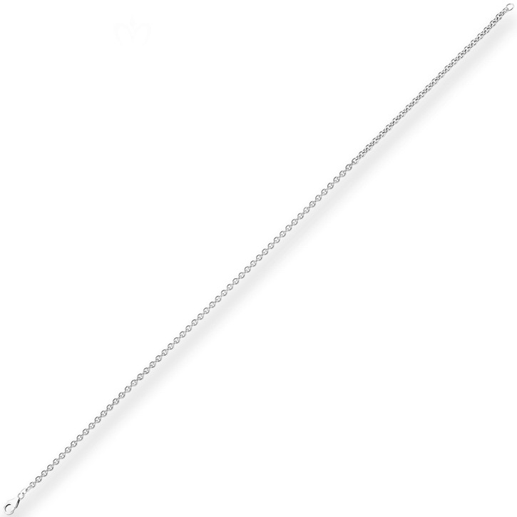 3.2mm Rund-Ankerkette aus 585 Weißgold 70cm