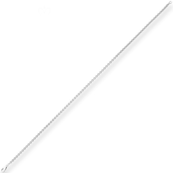 3.2mm Rund-Ankerkette aus 585 Weißgold 70cm