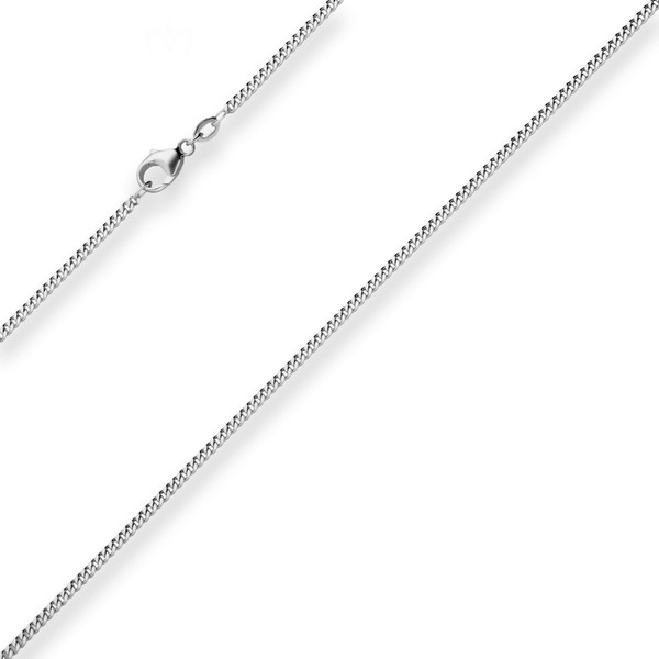 2.1mm Panzerkette aus 925 Silber rhodiniert 45cm