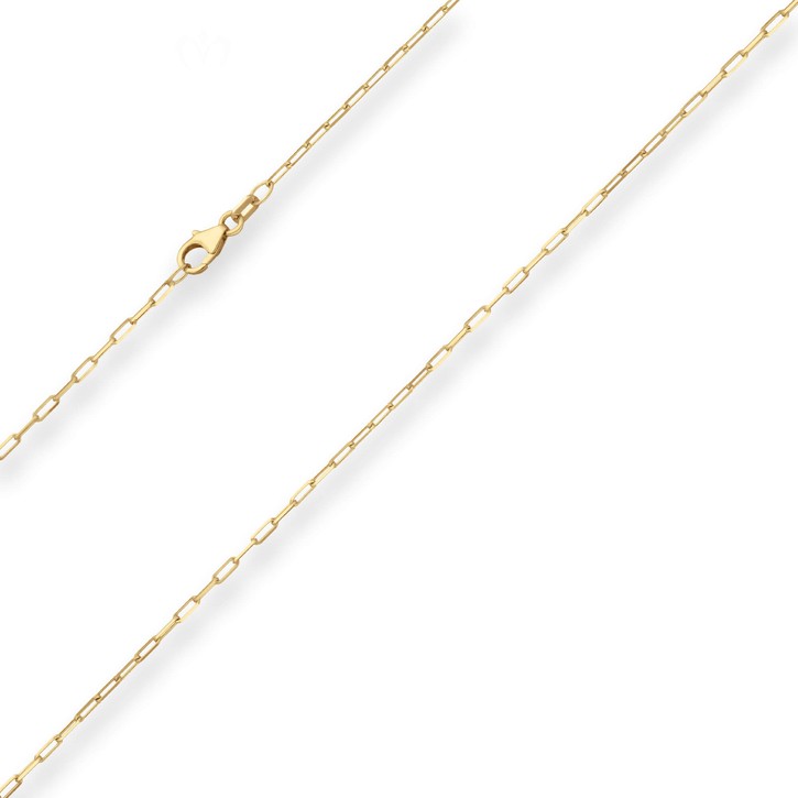 1.6mm Ankerkette weit aus 585 Gelbgold 45cm