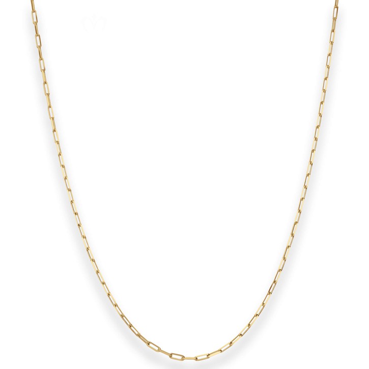 1.6mm Ankerkette weit aus 585 Gelbgold 50cm