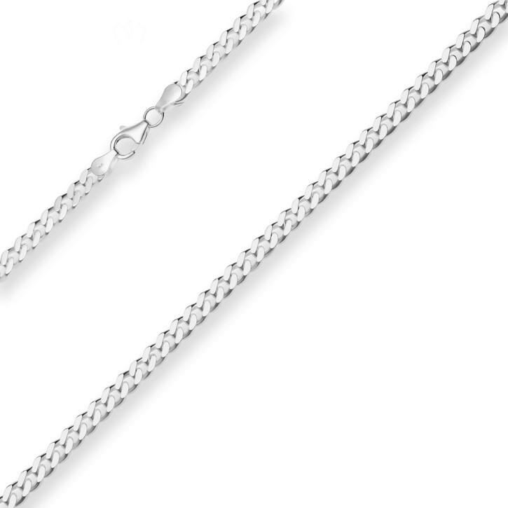4.7mm Panzerkette aus 925 Silber 55cm