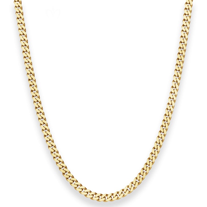 4.1mm Panzerkette aus 333 Gelbgold 50cm