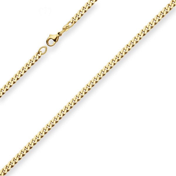 4.1mm Panzerkette aus 333 Gelbgold 50cm