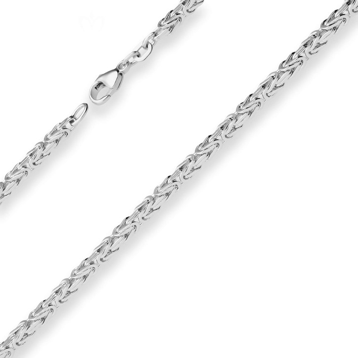 3.2mm Königskette aus 925 Silber 45cm