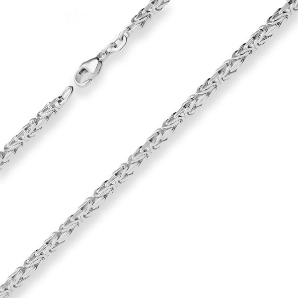 3.2mm Königskette aus 925 Silber 45cm