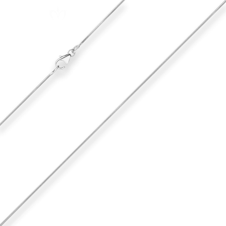 0.9mm Schlangenkette aus 925 Silber 90cm