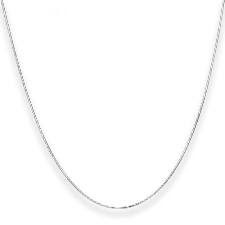 0.9mm Schlangenkette aus 925 Silber 90cm