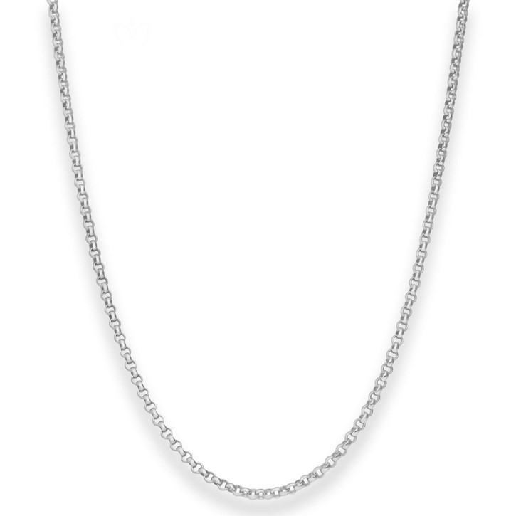 2.5mm Erbskette aus 925 Silber 45cm