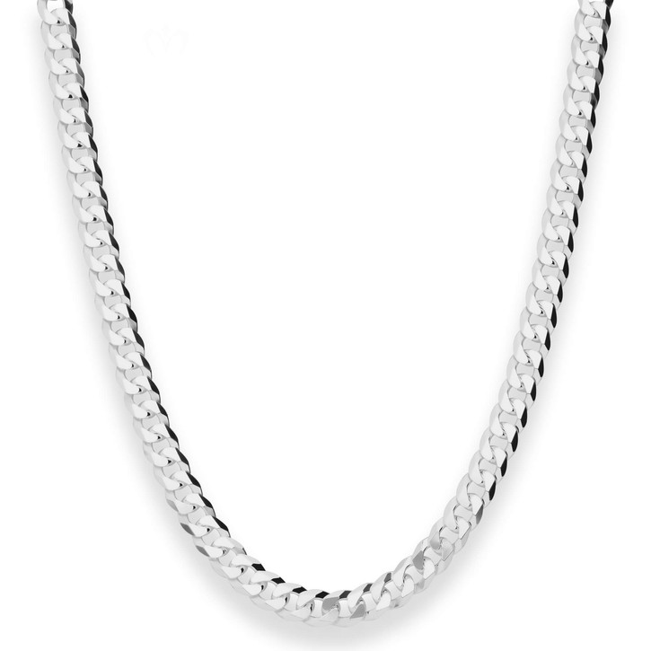 6mm Panzerkette aus 925 Silber 50cm