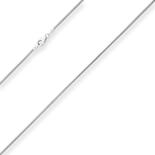 1.4mm Schlangenkette aus 925 Silber 60cm
