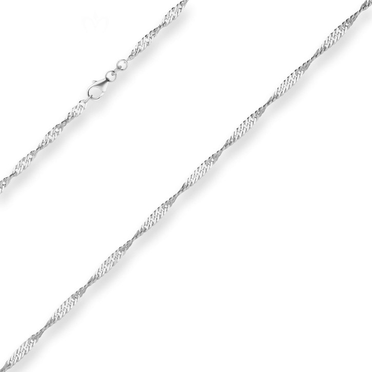 2.9mm Singapurkette aus 925 Silber 70cm