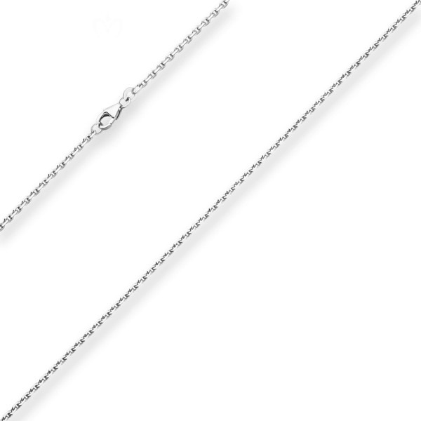 1.9mm Ankerkette diamantiert aus 925 Silber 45cm