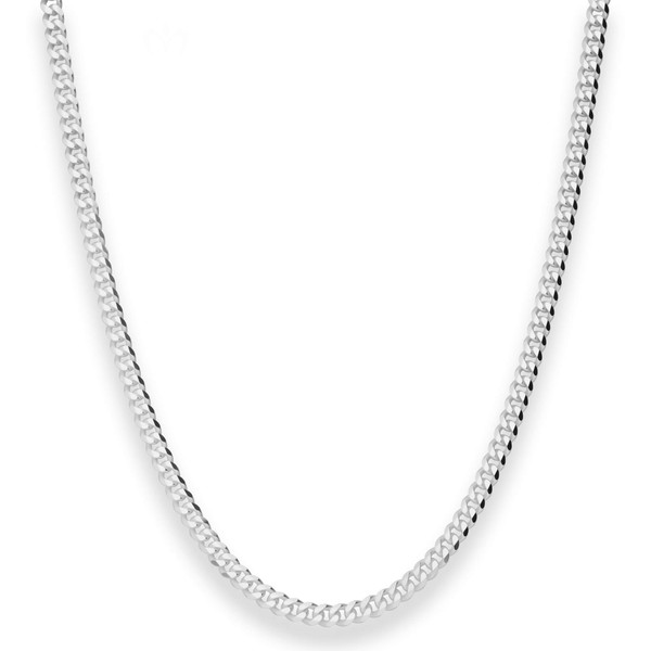 3.6mm Panzerkette aus 925 Silber 55cm