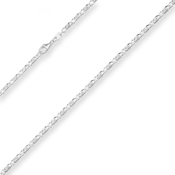 3.2mm S-Panzerkette aus 925 Silber 50cm