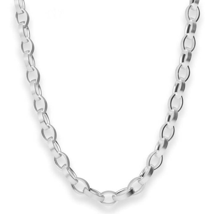 7.5mm Nautica-Kette aus 925 Silber 45cm