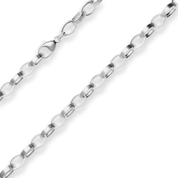 7.5mm Nautica-Kette aus 925 Silber 45cm