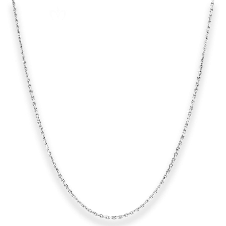 1.3mm Ankerkette diamantiert aus 925 Silber 60cm