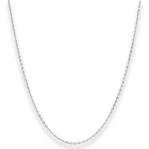 1.3mm Ankerkette diamantiert aus 925 Silber 60cm