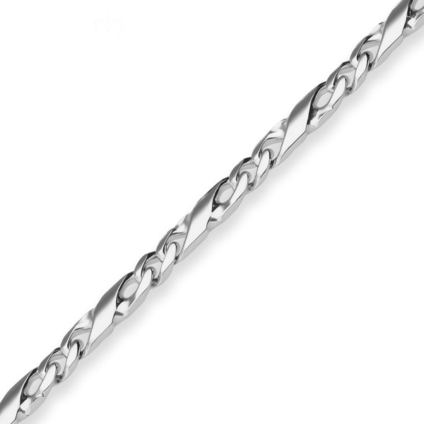 4.9mm Dollarkette aus 925 Silber 55cm