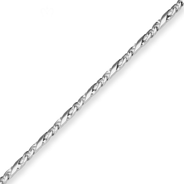 4.9mm Dollarkette aus 925 Silber 55cm