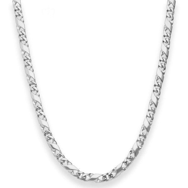 4.9mm Dollarkette aus 925 Silber 55cm