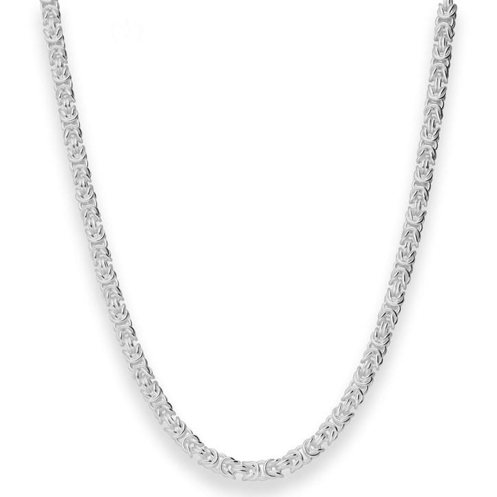 4mm Königskette aus 925 Silber 45cm